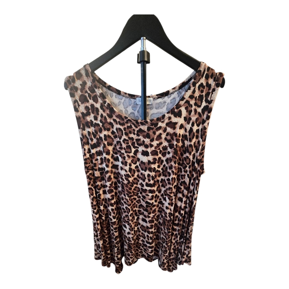 Leopard Print Sleeveless Top